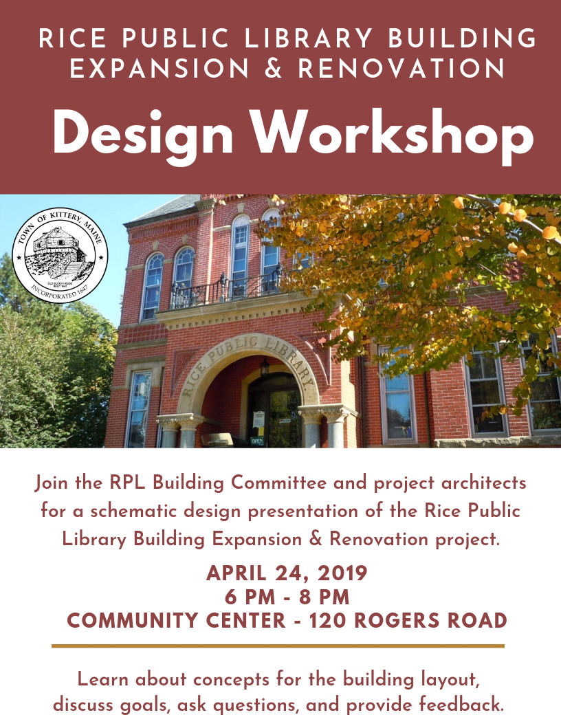 Rice Public Library Design Workshop Kittery