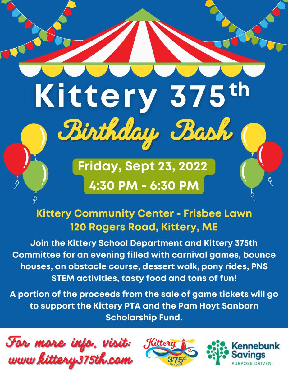Kittery 375th Birthday Bash