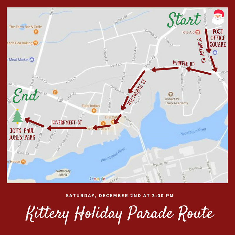 Kittery Holiday Parade Route