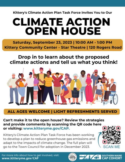 Climate Action Task Force Open House on September 23 Flyer