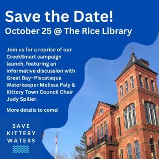 Take the CreekSmart Pledge on 10/25 at the Rice Public Library