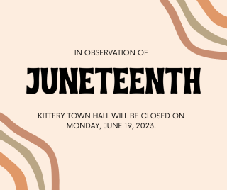 Town Hall Closed on June 19, 2023 in observation of Juneteenth