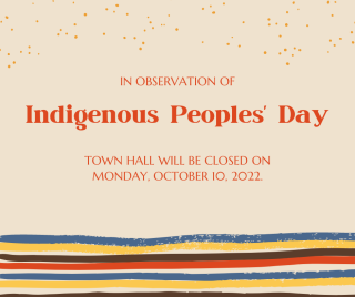 Kittery Town Hall Closed - Indigenous Peoples Day 2022