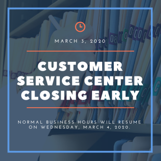 Customer Service Center Closing Early Kittery