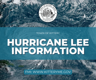 Aerial image of a hurricane with text: hurricane lee information