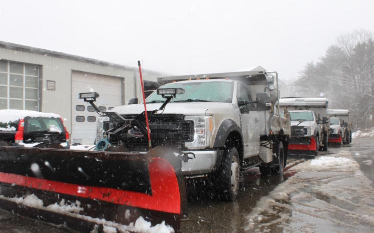 Image of Town of Kittery snow plows lined up