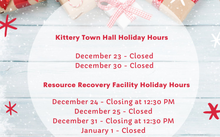 Holiday Hours Kittery