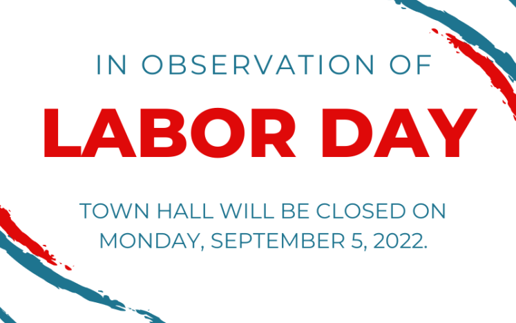 Kittery Town Hall Closed on Labor Day 