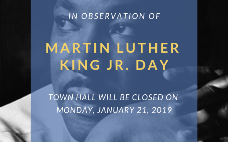 Kittery Town Hall Closed on Martin Luther King Jr. Day