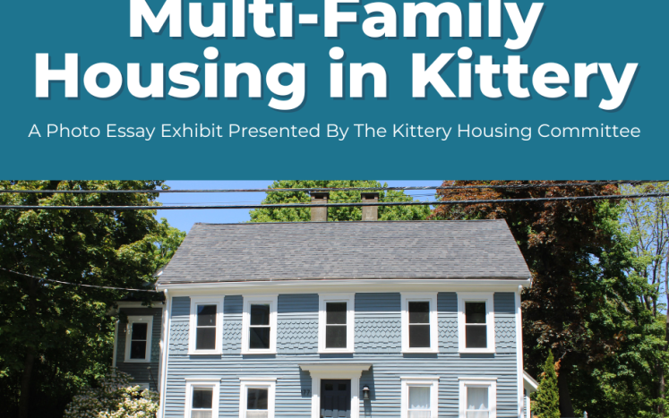 Photograph of a multi-family home in Kittery, cover art for the Multi-Family Housing in Kittery Photo Essay Exhibit