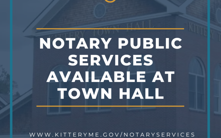 Notary Public Services Available at Town Hall