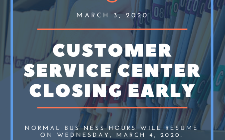 Customer Service Center Closing Early Kittery